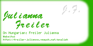 julianna freiler business card